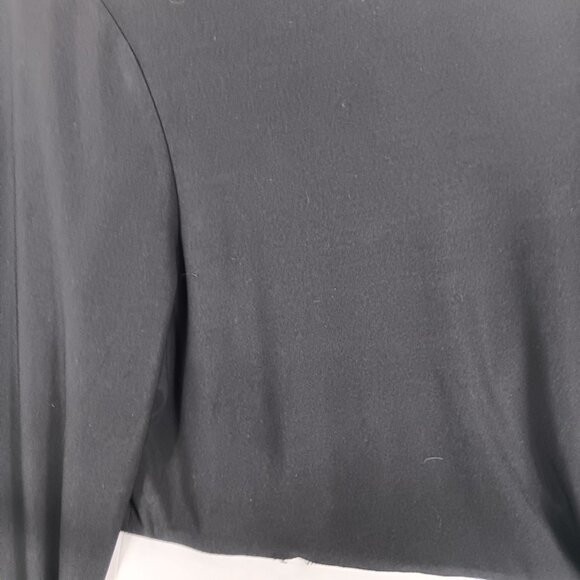 2 for $30 Lauren by Ralph Lauren Black Ruched Bodycon long Dress 12 - Picture 9 of 11